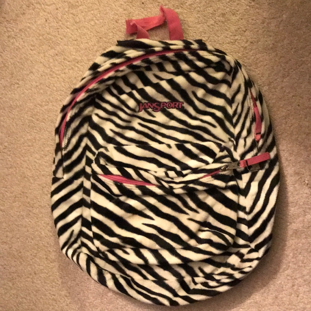 Jansport zebra backpack